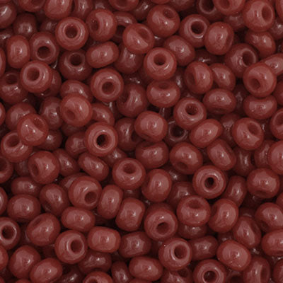 Czech Seed Bead 11/0 Opaque Cranberry, 34915V