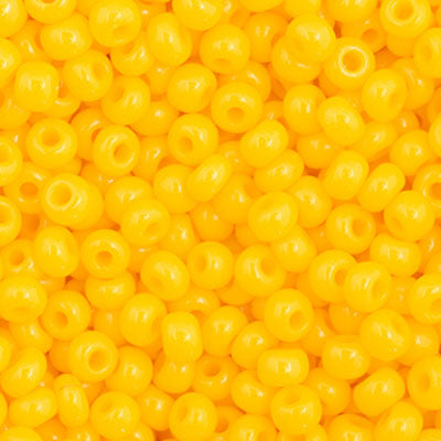 Czech Seed Bead 11/0 Opaque Golden Yellow, 34917V