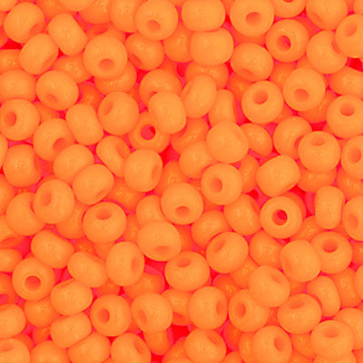 Czech Seed Bead 11/0 Opaque Light Orange, 34918V