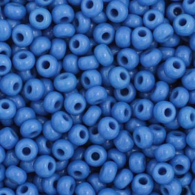 Czech Seed Bead 11/0 Opaque Medium Blue, 34920V