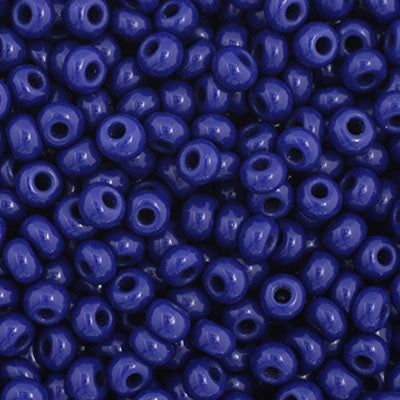 Czech Seed Bead 11/0 Opaque Dark Royal Blue, 34923V