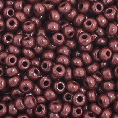 Czech Seed Bead 11/0 Opaque Dark Brown, 34926V