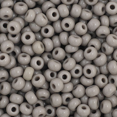 Czech Seed Bead 11/0 Opaque Grey, 34927V