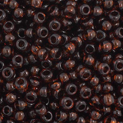 Czech Seed Bead 11/0 Transparent Brown, 34934V