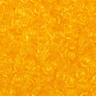 Czech Seed Bead 11/0 Transparent Yellow, 34940V