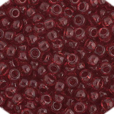 Czech Seed Bead 11/0 Transparent Red, 34941V