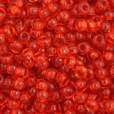 Czech Seed Bead 11/0 Transparent Orange, 34942V