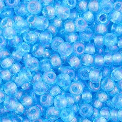 Czech Seed Bead 11/0 Transparent Aqua AB, 34952V