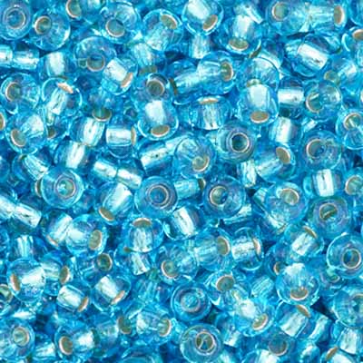 Czech Seed Bead 11/0 S/L Aqua, 34978V