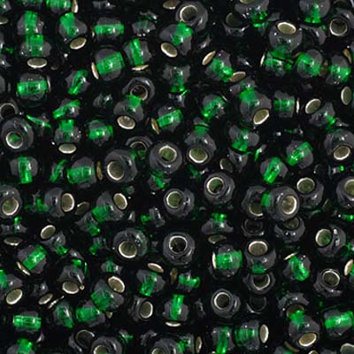 Czech Seed Bead 11/0 S/L Dark Green, 34981V