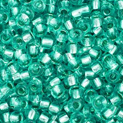 Czech Seed Bead 11/0 S/L Green Dyed, 34995V