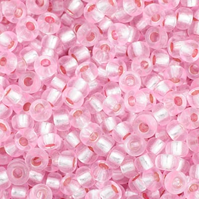 Czech Seed Bead 11/0 S/L Pink Dyed, 34998V