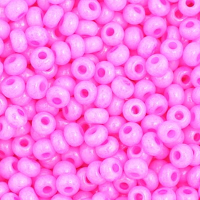 Czech Seed Bead 11/0 Opaque Rose Dyed, 35001V