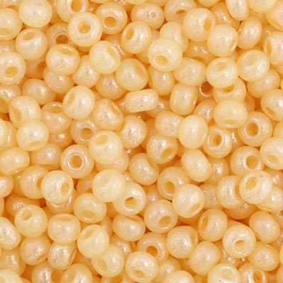 Czech Seed Bead 11/0 Opaque Ivory Pearl, 35018V