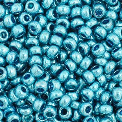 Czech Seed Bead 11/0 Metallic Blue, 35023V