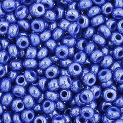 Czech Seed Bead 11/0 Opaque Royal Blue Luster, 35035V