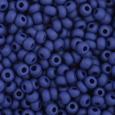 Czech Seed Bead 11/0 Opaque Navy Blue Matt, 35062V