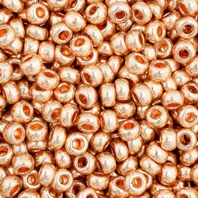 Czech Seed Bead 11/0 Metallic Dark Gold SOLGEL, 40001V