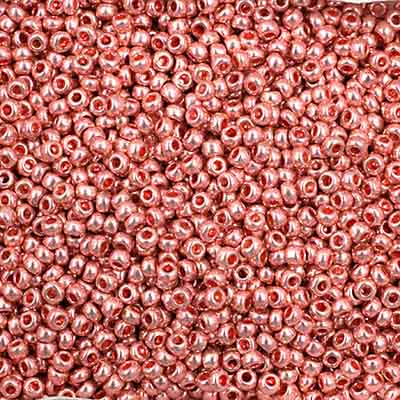 Czech Seed Bead 11/0 Metallic Pink SOLGEL, 40002V