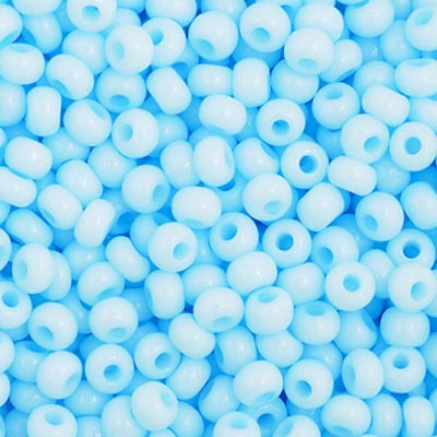 Czech Seed Bead 11/0 Light Blue SOLGEL, 40006V