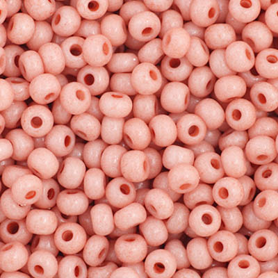 Czech Seed Beads 11/0 Pink Dyed Solgel, 40015V