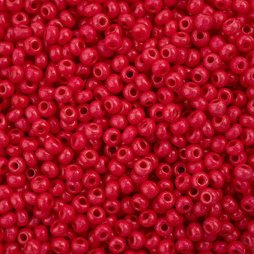 Czech Seed Bead 11/0 Terra Intensive Red, 43115V