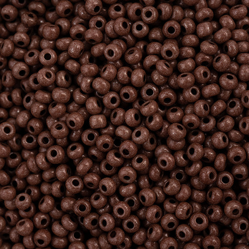 Czech Seed Bead 11/0 Terra Intensive Dark Brown, 43120V