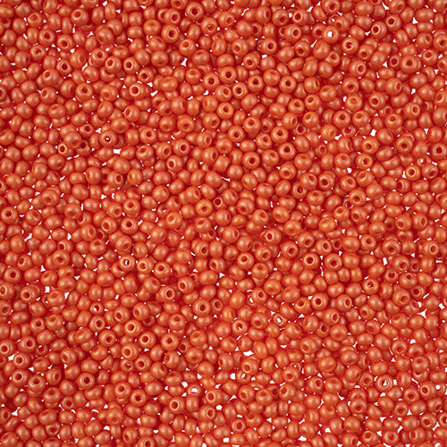 Czech Seed Beads 11/0 PermaLux Dyed Chalk Orange, 43143V