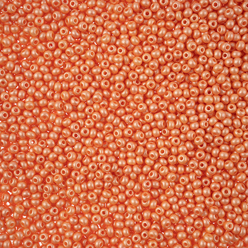 Czech Seed Beads 11/0 PermaLux Dyed Chalk Apricot, 43144V