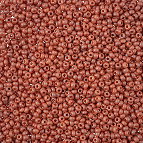 Czech Seed Beads 11/0 PermaLux Dyed Chalk Light Brown, 43145V