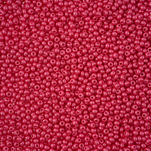 Czech Seed Beads 11/0 PermaLux Dyed Chalk Fuchsia, 43150V