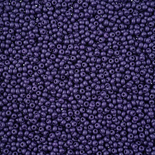 Czech Seed Beads 11/0 PermaLux Dyed Chalk Dark Violet, 43154V