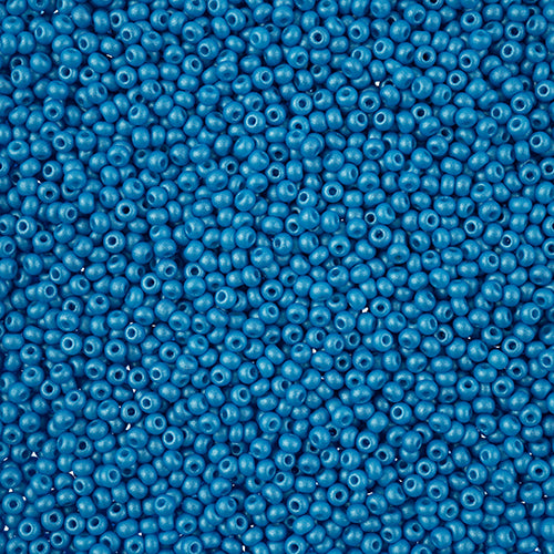 Czech Seed Beads 11/0 PermaLux Dyed Chalk Dark Turquoise, 43158V