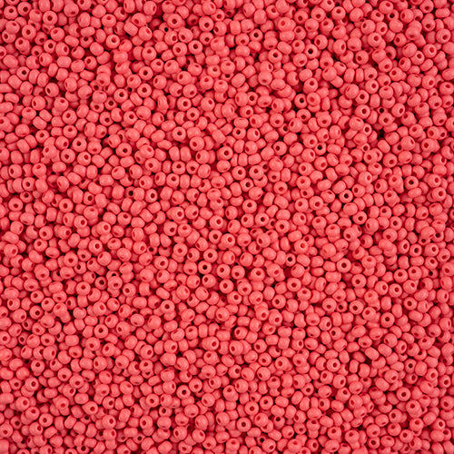 Czech Seed Beads 11/0 PermaLux Dyed Chalk Red Matt, 43169V