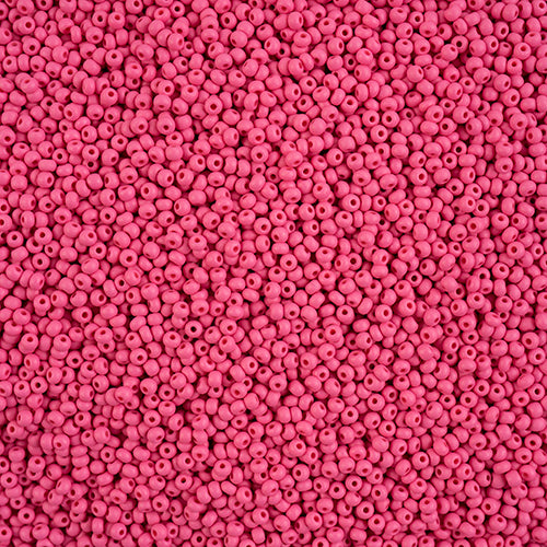 Czech Seed Beads 11/0 PermaLux Dyed Chalk Fuchsia Matt, 43172V