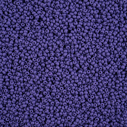 Czech Seed Beads 11/0 PermaLux Dyed Chalk Dark Violet Matt, 43176V