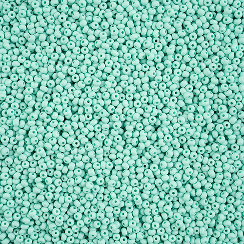 Czech Seed Beads 11/0 PermaLux Dyed Chalk Mint Matt, 43177V