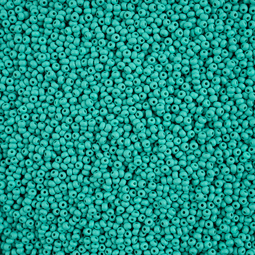 Czech Seed Beads 11/0 PermaLux Dyed Chalk Sea Green Matt, 43178V