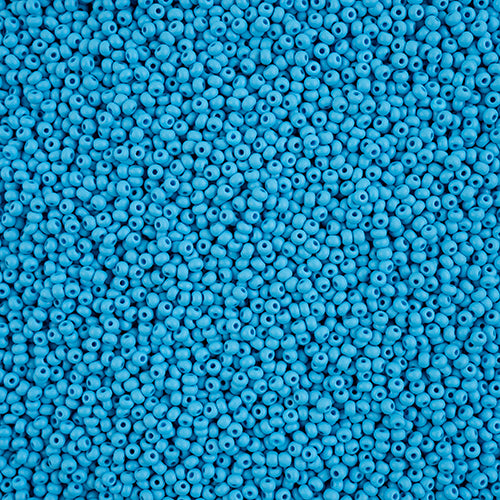 Czech Seed Beads 11/0 PermaLux Dyed Chalk Dark Turquoise Matt, 43180V