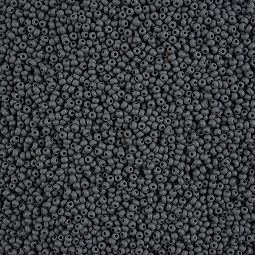 Czech Seed Beads 11/0 PermaLux Dyed Chalk Grey Matt, 43183V