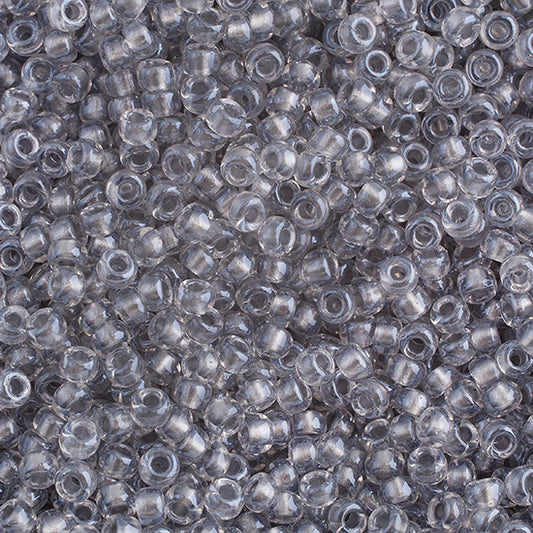 Miyuki Seed Bead 6/0 Spkl Pewter Lined Crystal, 0242V