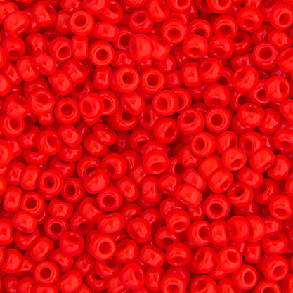 Miyuki Seed Bead 6/0 Red Vermillion Opaque, 0407