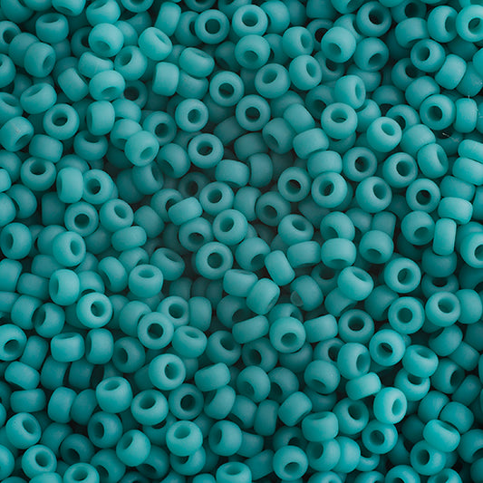 Miyuki Seed Bead 6/0 Turquoise Green Opaque Matte, 0412FV