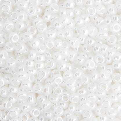 Miyuki Seed Bead 6/0 White Pearl Ceylon, 0528V