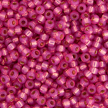 Miyuki Seed Bead 6/0 Dark Rose S/L Dyed Alabaster, 0645