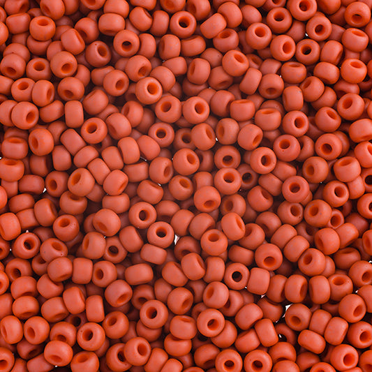 Miyuki Seed Bead 6/0 Matte Opaque Terra Cotta, 1236