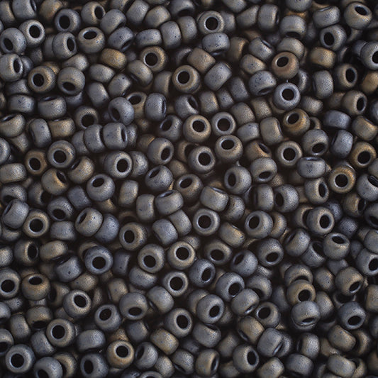 Miyuki Seed Bead 6/0 Matte Metallic Silver Grey, 2002V