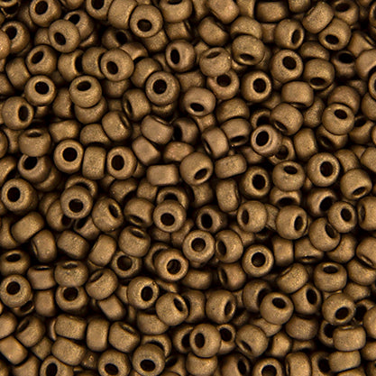 Miyuki Seed Bead 6/0 Matte Metallic Dark Bronze, 2006V