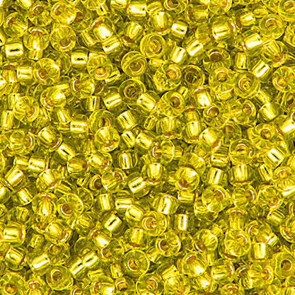 Miyuki Seed Bead 11/0 Chartreuse Silver Lined, 0014V