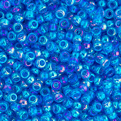 Miyuki Seed Bead 11/0 Blue Azure Transparent AB, 0261V